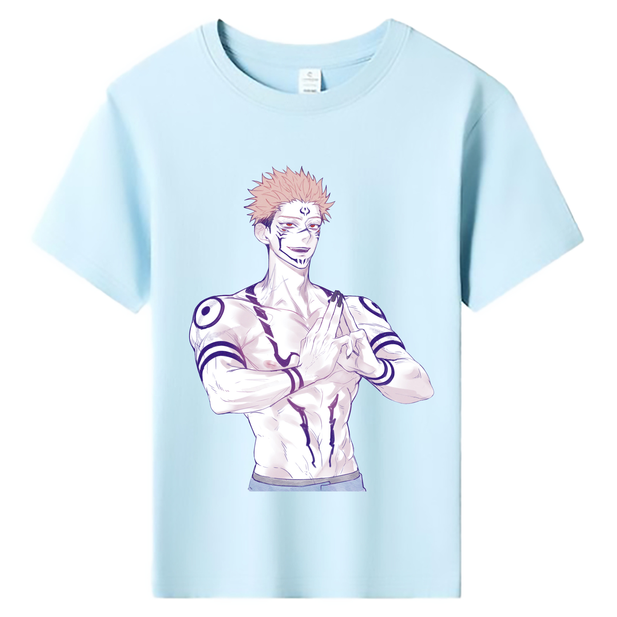 （画像用） 呪術廻戦 Jujutsu Kaisen 綿100％キッズTシャツ（フロントプリント）